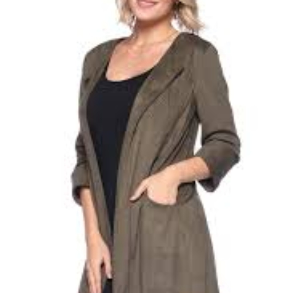 NWT Last Tango Faux Suede Jacket